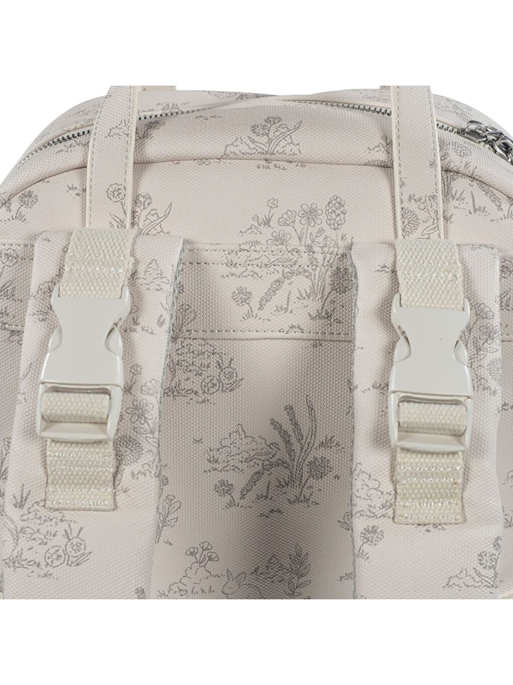 Toile de Jouy Bebek Bakım Sırt Çantası Cream-7