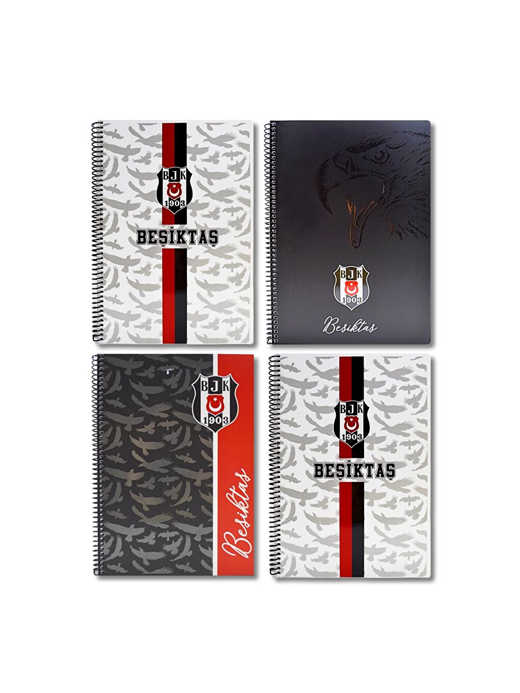 A4 72 Yaprak Karton Kapak Spiralli Defter Çizgili 2 Kareli + 2 Çizgili