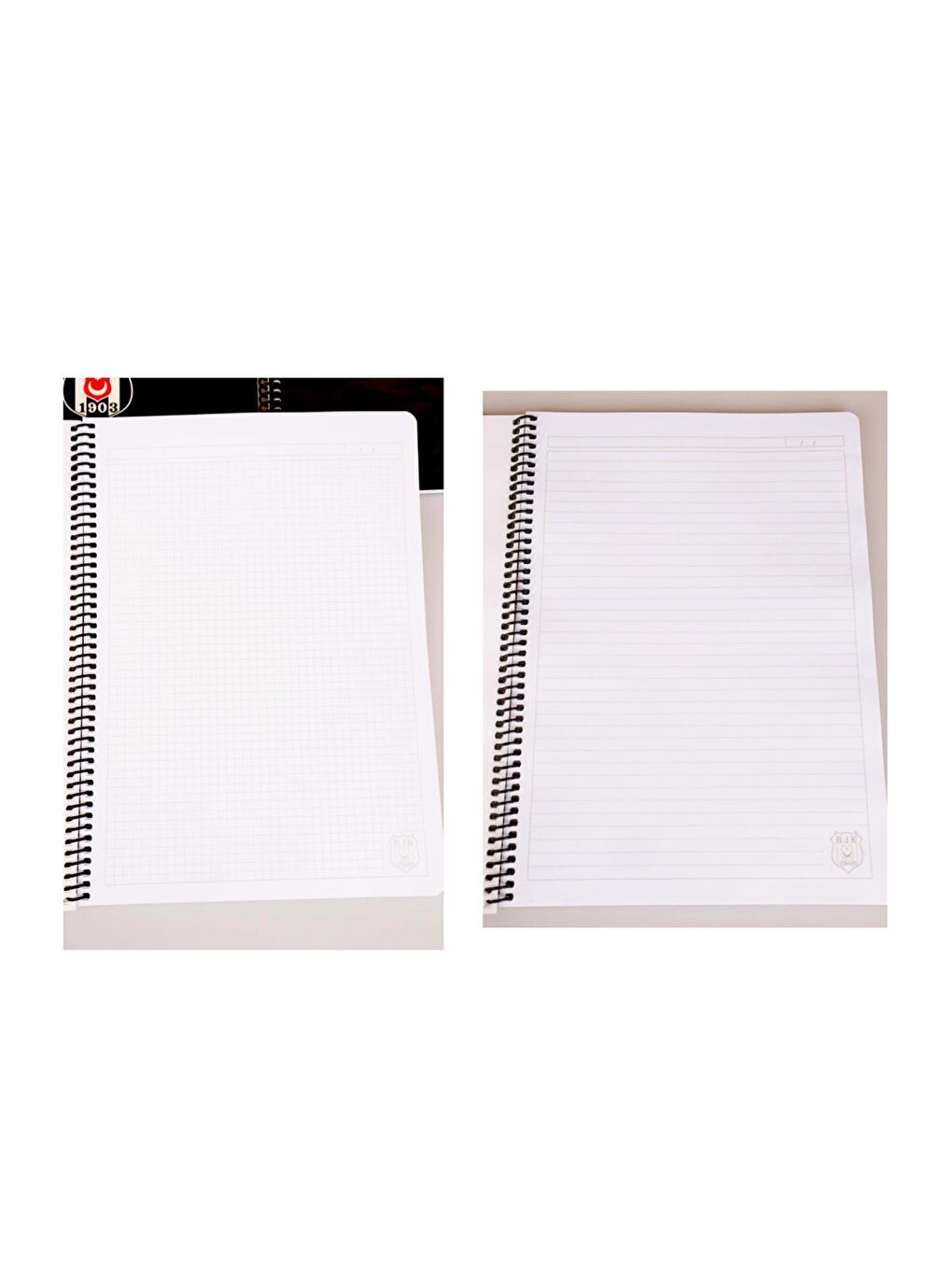 A4 72 Yaprak Karton Kapak Spiralli Defter Çizgili 2 Kareli + 2 Çizgili-4