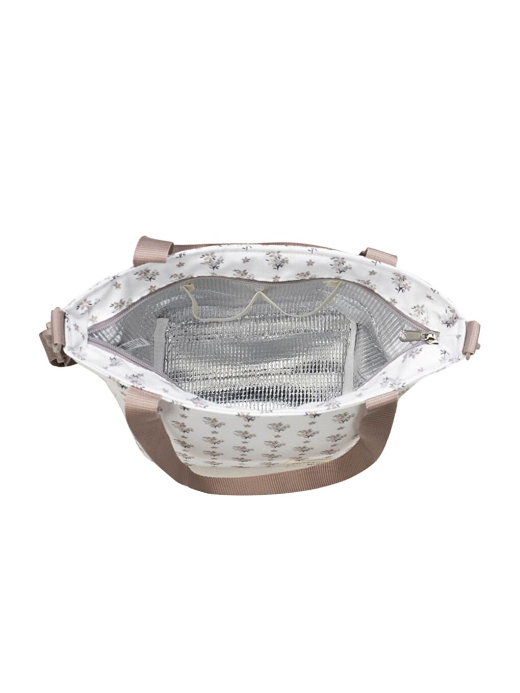 Bolsa Comiditas Çiçek Desenli Termos Çanta-4