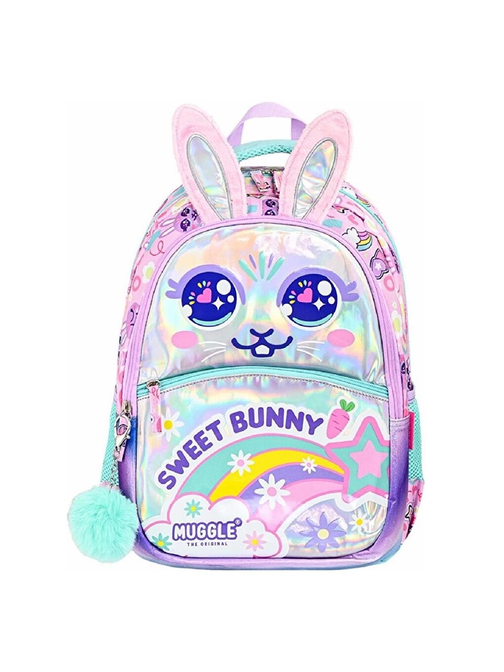 2 Bölmeli Bunny Okul Çantası + Termoslu Beslenme Çantası-1