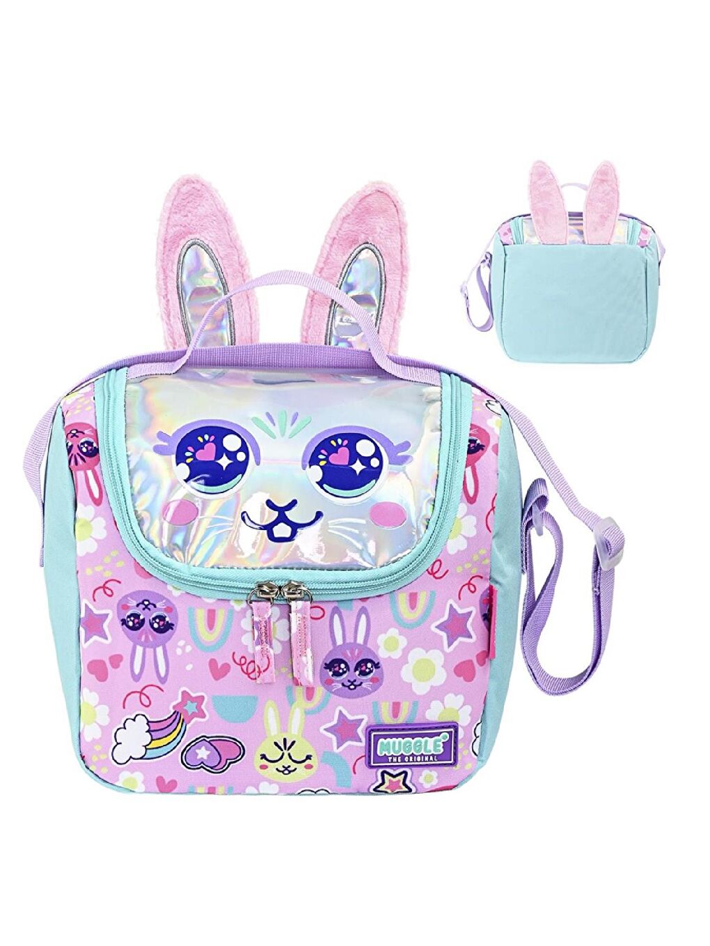 2 Bölmeli Bunny Okul Çantası + Termoslu Beslenme Çantası-3