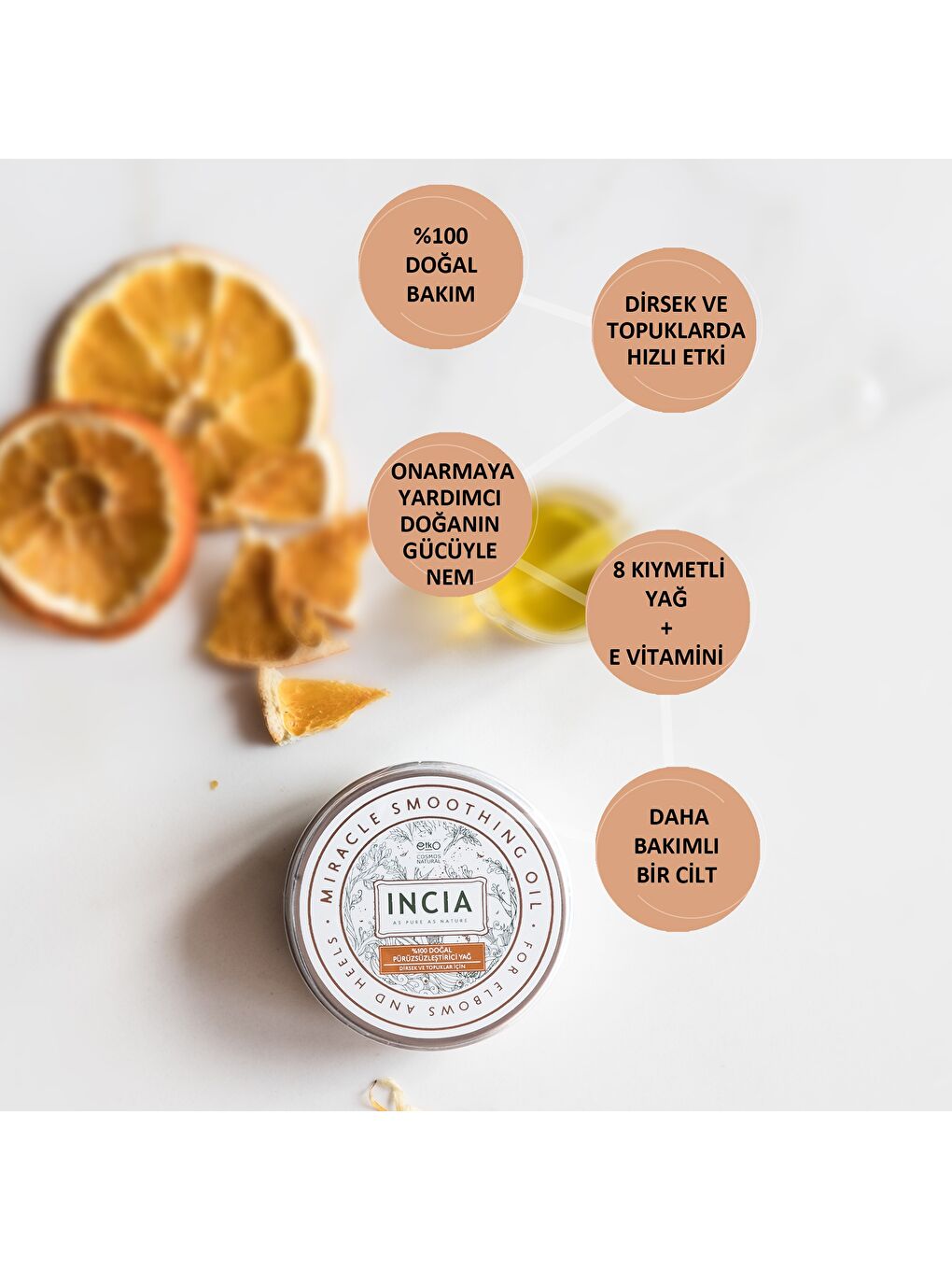 %100 Doğal Pürüzsüzleştirici Yağ Yoğun Nemlendirici Kremi Organik Dirsek Topuk 50 ml-3