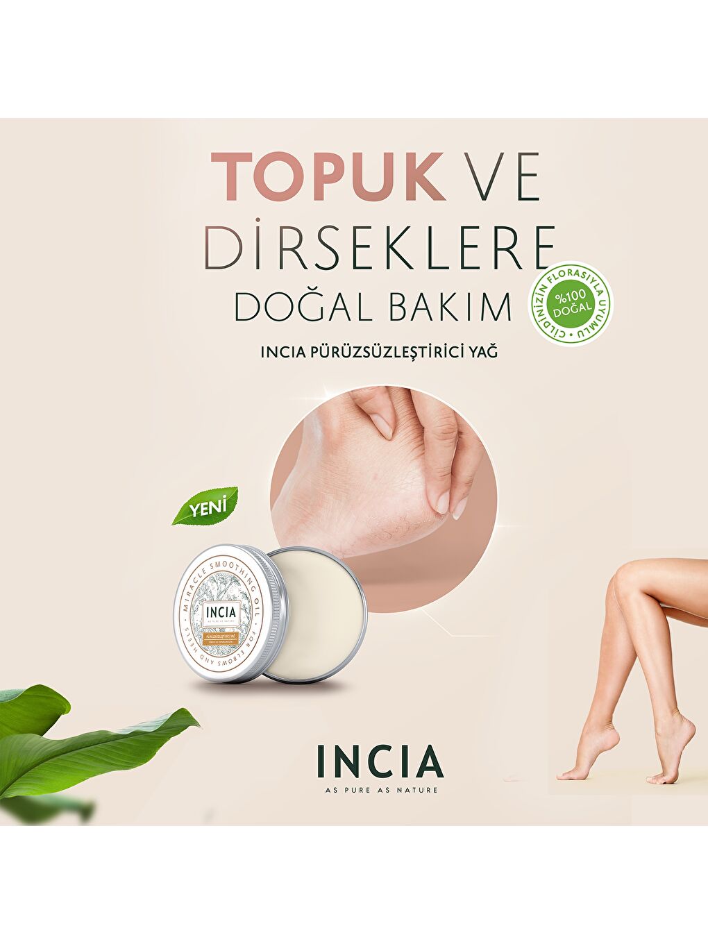 %100 Doğal Pürüzsüzleştirici Yağ Yoğun Nemlendirici Kremi Organik Dirsek Topuk 50 ml-4