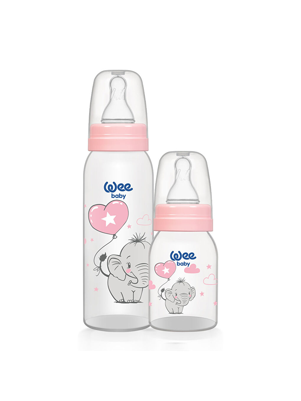 Klasik Biberon Seti 125 ml + 250 ml Pembe