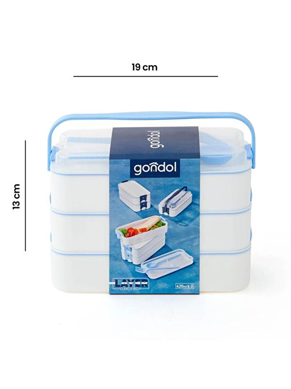 Üç Katlı Beslenme Kutusu - Asorti-7