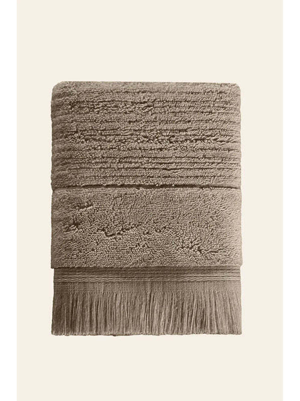 Kahverengi Fiona %100 Pamuk Havlu 50x90 cm Earth Brown-2