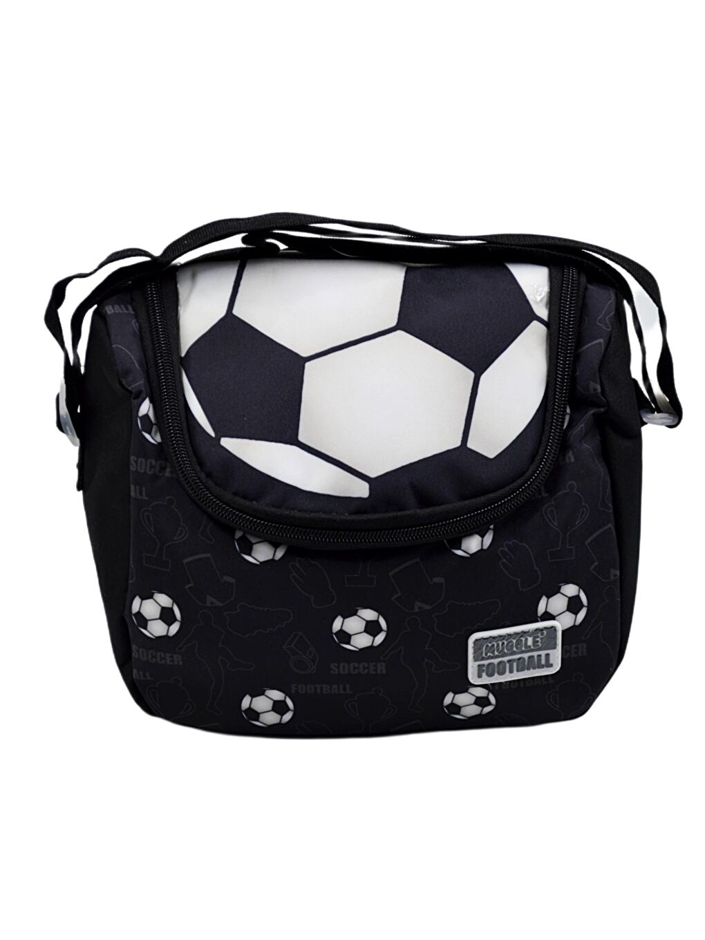 Silver Football Tek Bölmeli Termoslu Beslenme Çantası (MU-5875)