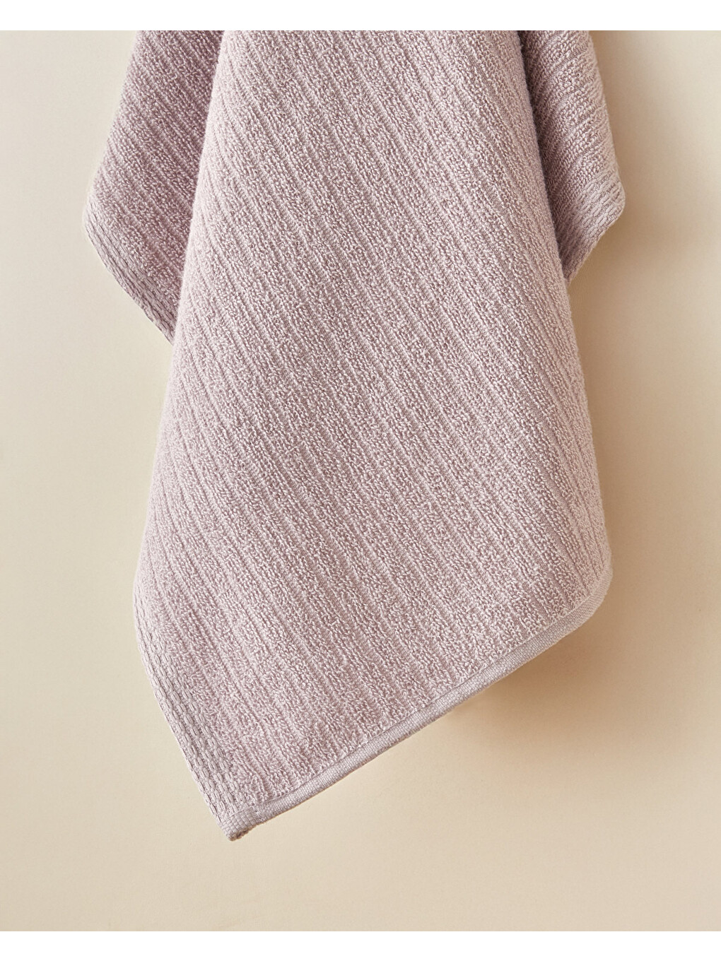Stripe Pamuk Yüz Havlusu 50x70 Cm Lila-1