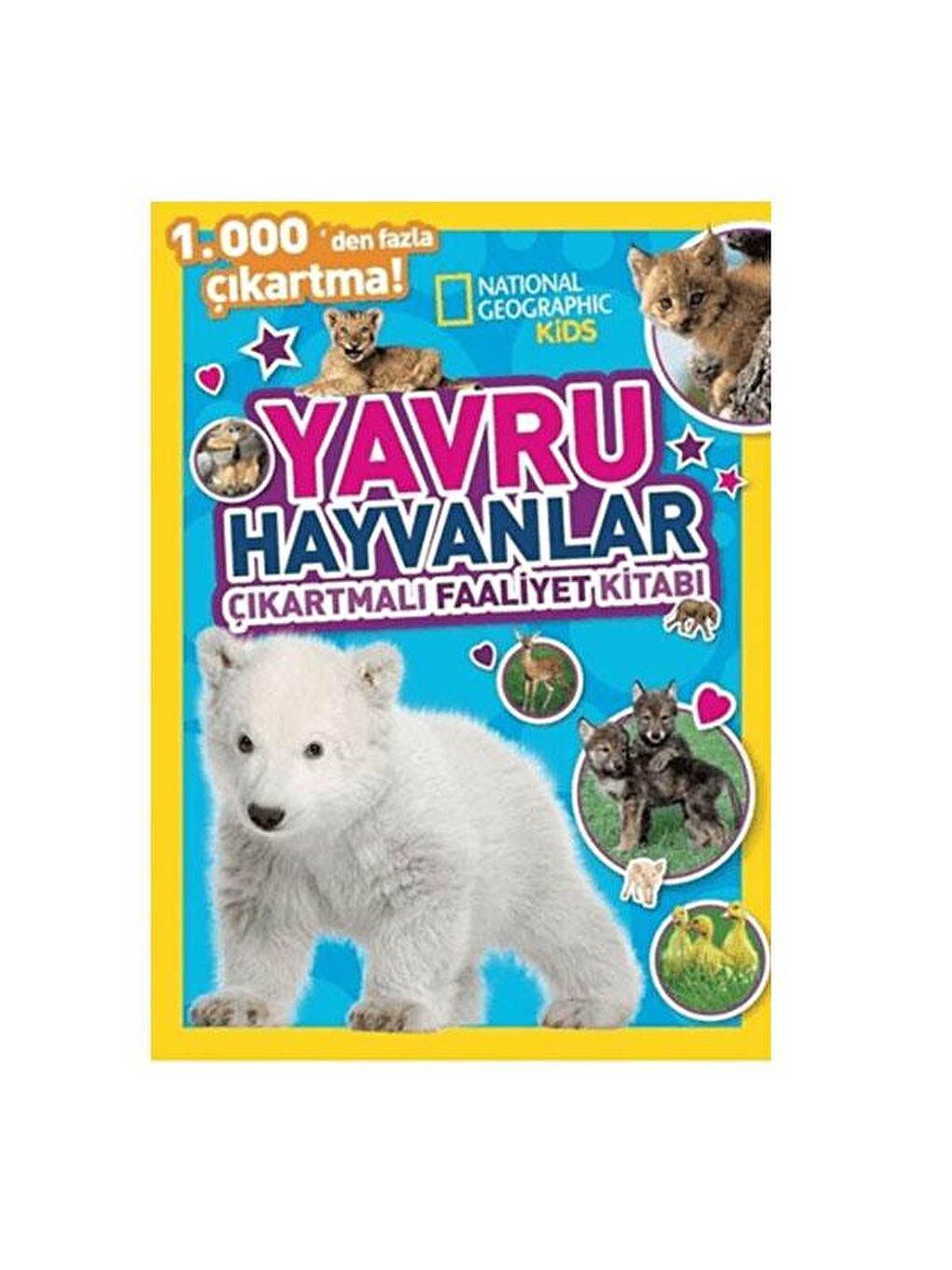 Beta Kids Renksiz National Geographic Kids Yavru Hayvanlar Çıkartmalı Faaliyet