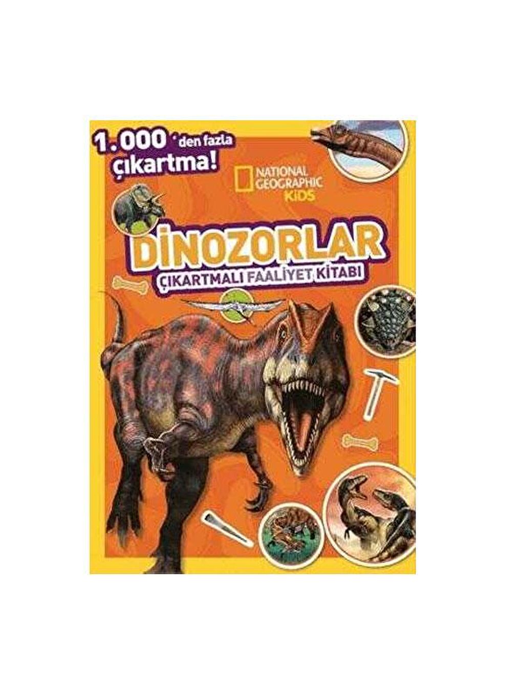 Beta Kids Renksiz National Geographic Kids Dinozorlar Çıkartmalı Faaliyet Kitabı