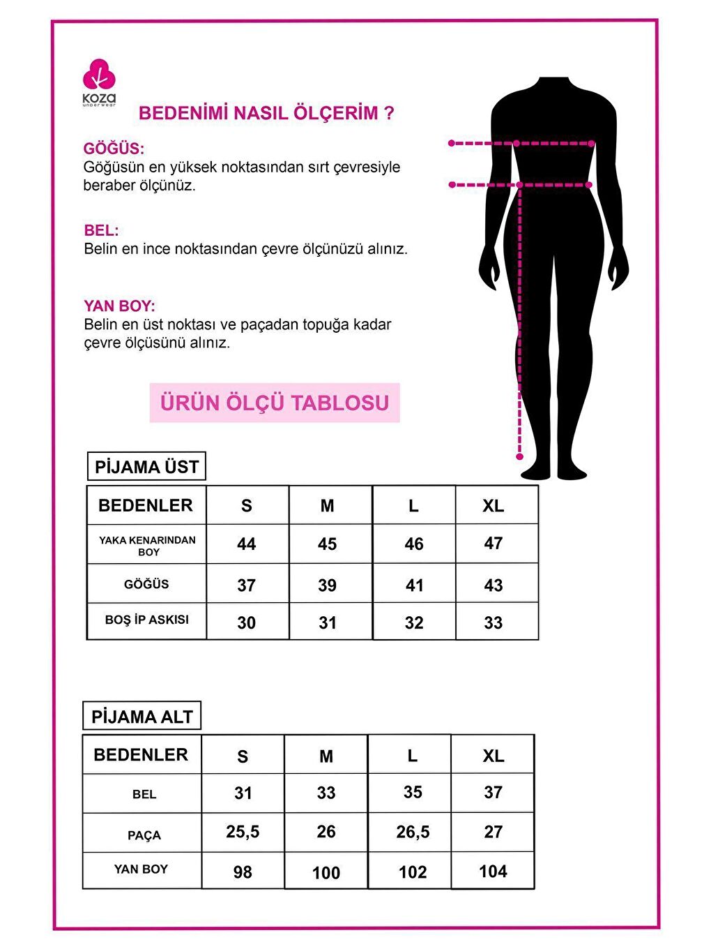 Koza İç Giyim Mavi-Açık Mavi-Beyaz Kadın İp Askılı Viskon Çizgili Desenli Pijama Takımı - 4