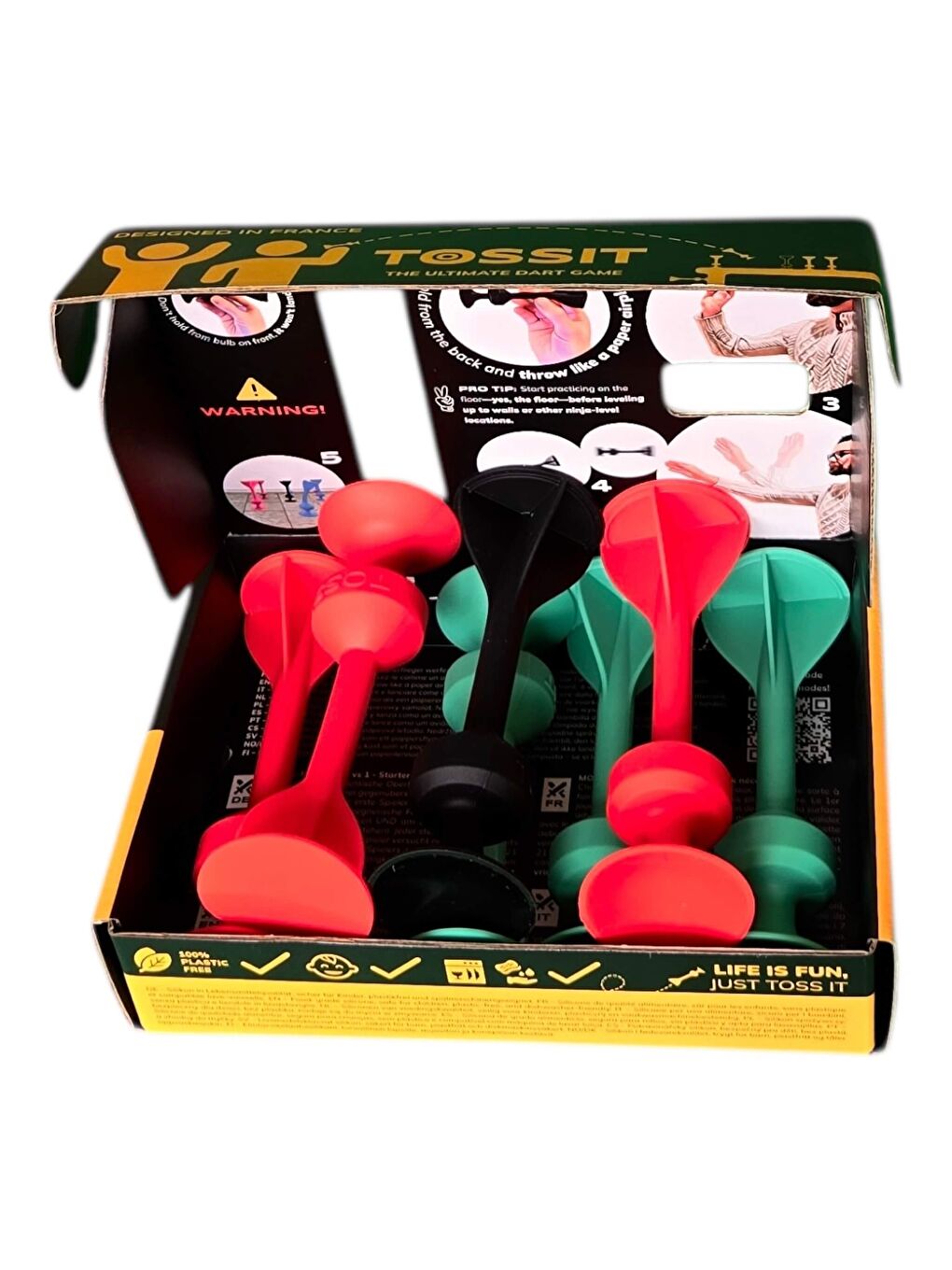 TOSSIT Silikon Dart Başlangıç Seti (Kırmızı, Camgöbeği)-2