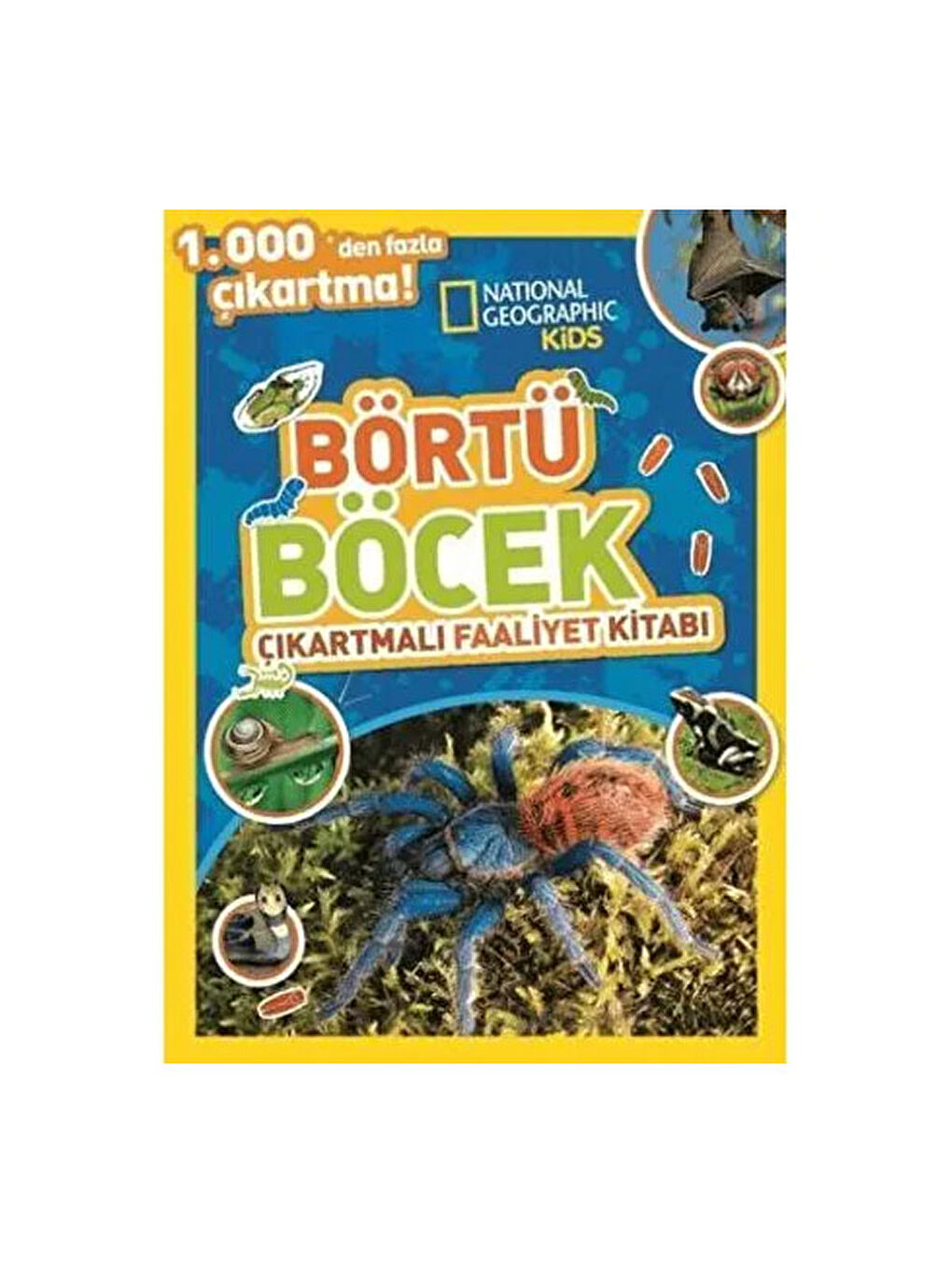 Beta Kids Renksiz National Geographic Kids Börtü Böcek Çıkartmalı Faaliyet Kitabı