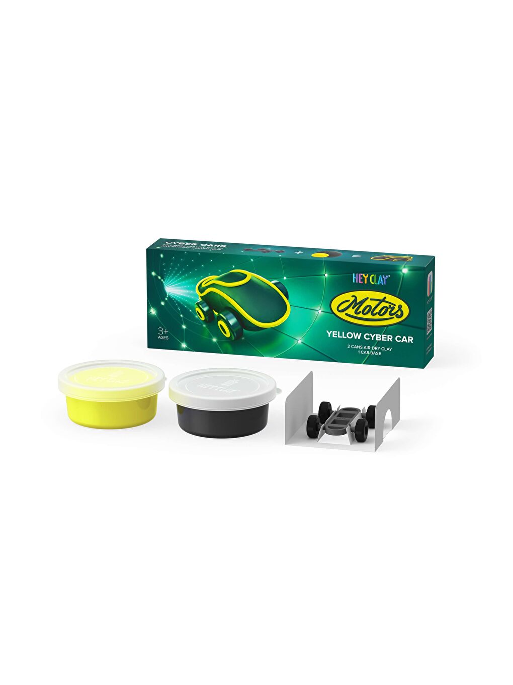 Hava ile Kuruyan Kil (2'li Kutu) - Sarı Siber Araba-1