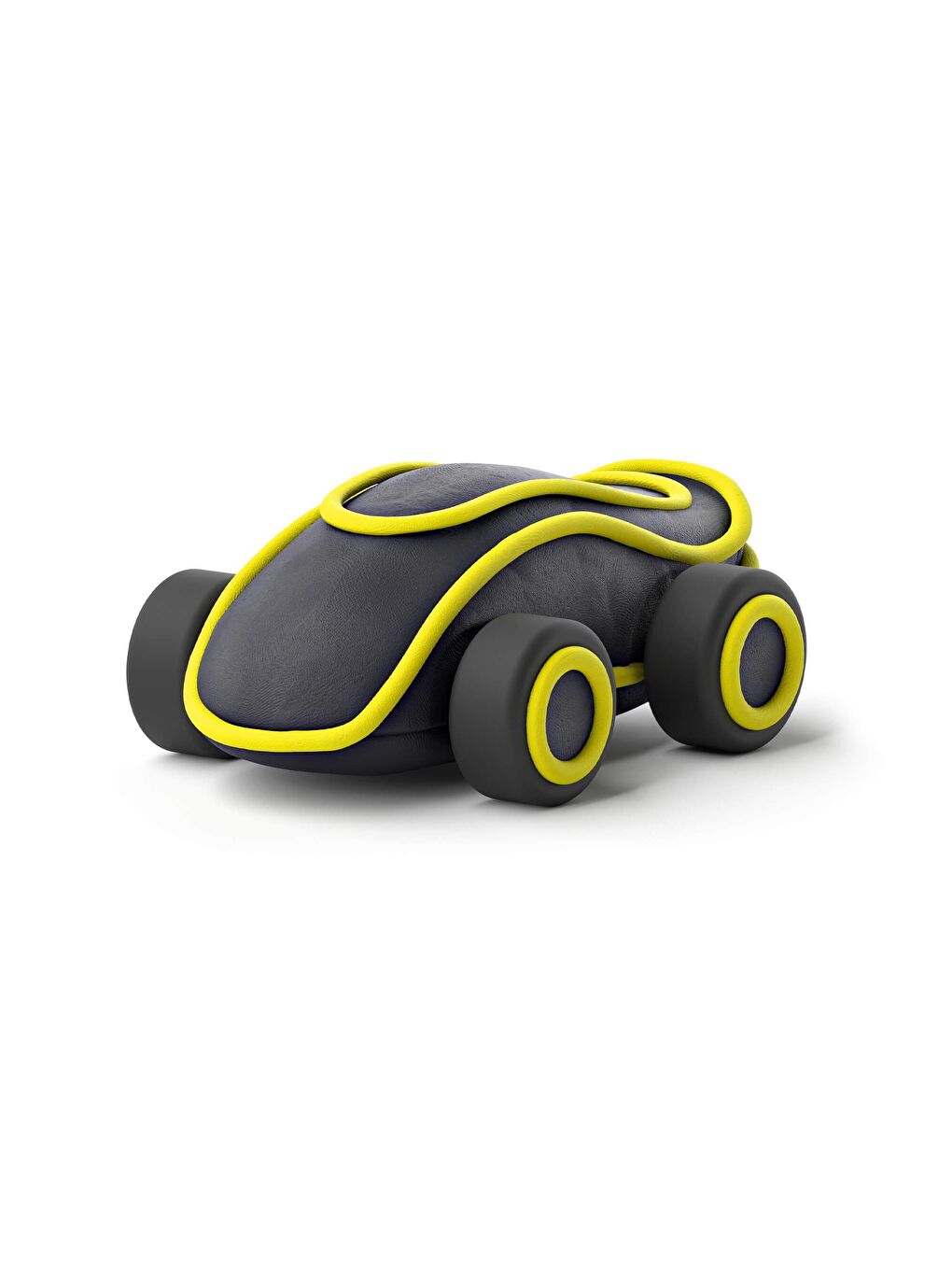 Hava ile Kuruyan Kil (2'li Kutu) - Sarı Siber Araba-2