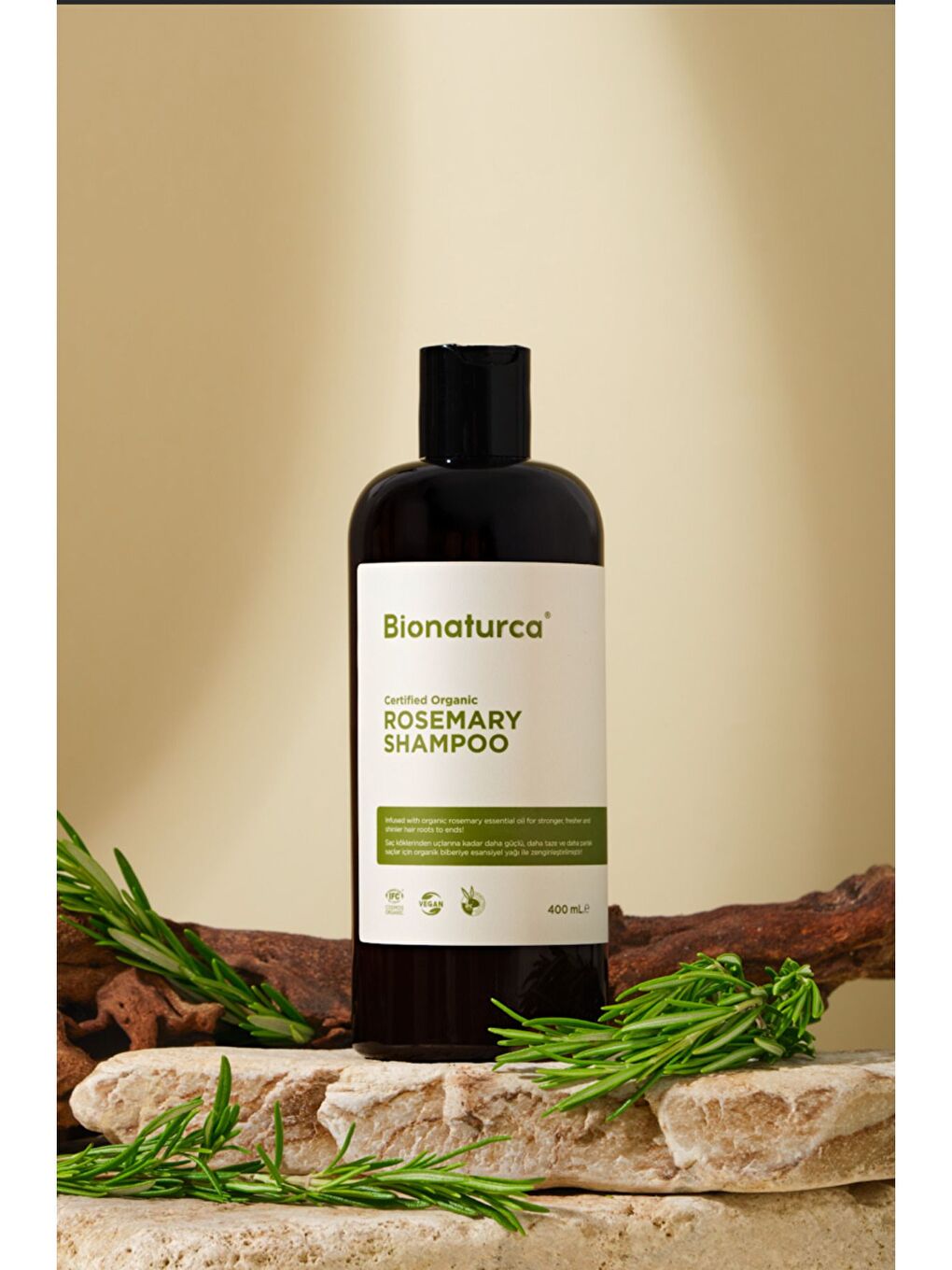 Organik Sertifikalı Dökülme Karşıtı Biberiye Şampuanı 400 ml-1