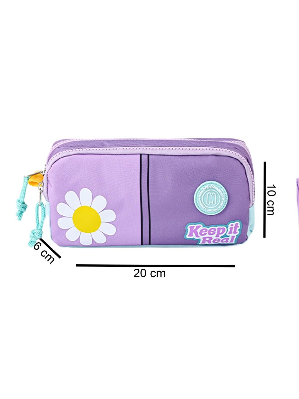 2 Bölmeli Funny 3 Kalemlik Lila-Mor ( MU-5857)-1