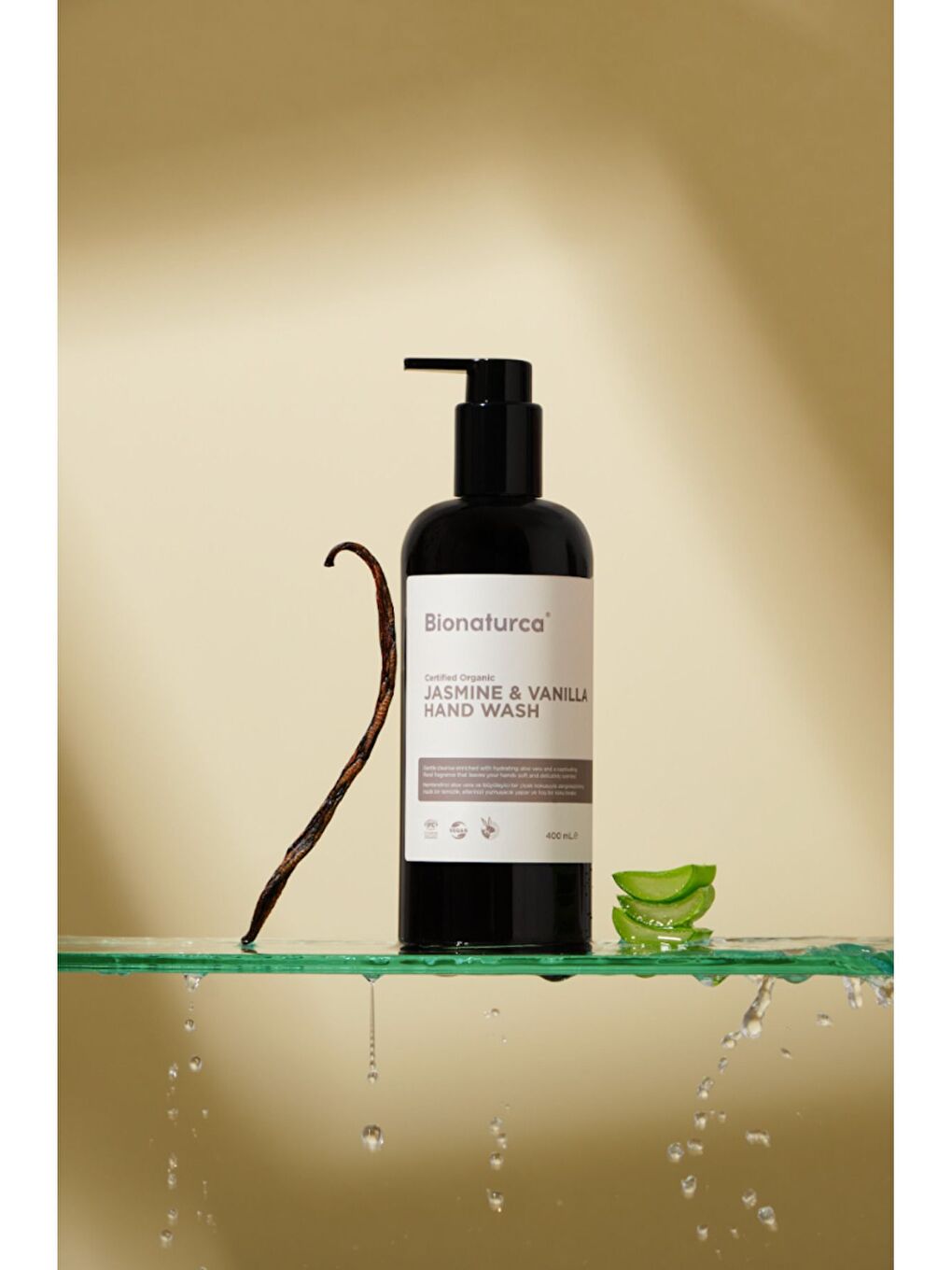 Organik Sertifikalı Yasemin & Vanilya Sıvı El Sabun 400 ml-1