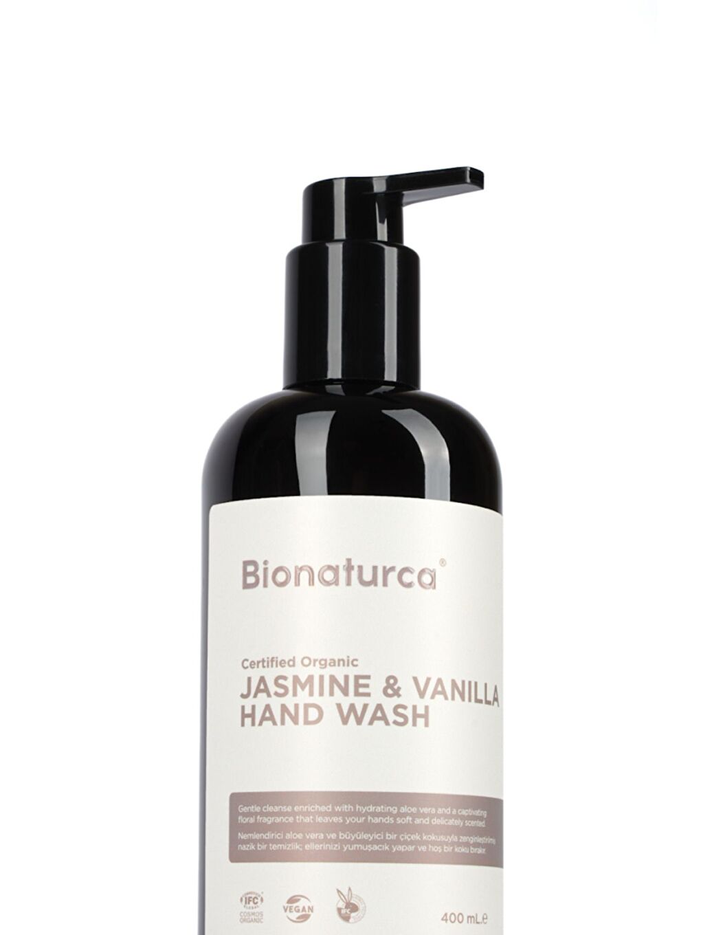 Organik Sertifikalı Yasemin & Vanilya Sıvı El Sabun 400 ml-3