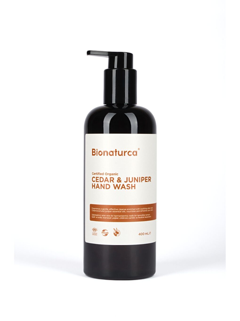 Organik Sertifikalı Sedir & Ardıç Özlü Sıvı El Yıkama Sabunu 400 ml