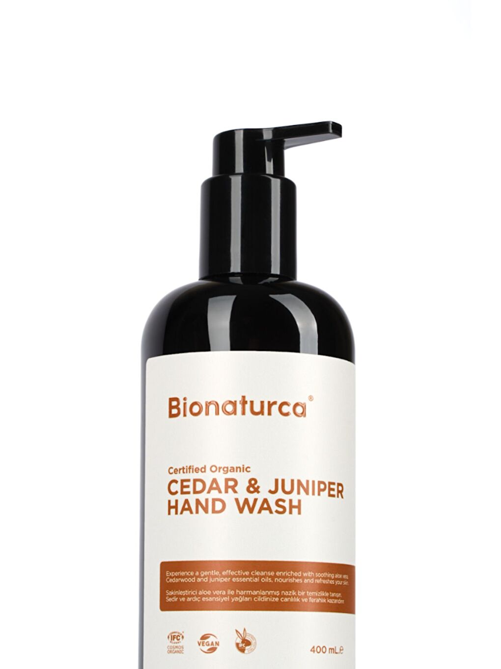 Organik Sertifikalı Sedir & Ardıç Özlü Sıvı El Yıkama Sabunu 400 ml-3