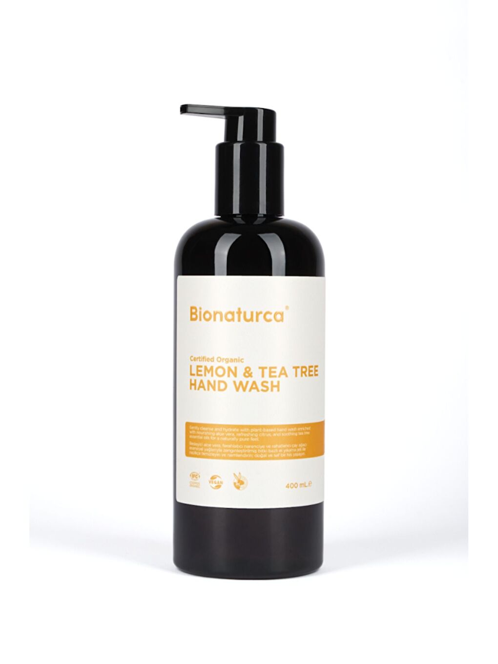 Organik Sertifikalı Limon & Çay Ağacı Özlü Sıvı El Sabun 400 ml