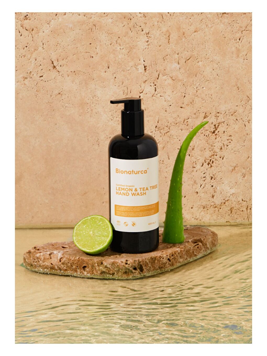 Organik Sertifikalı Limon & Çay Ağacı Özlü Sıvı El Sabun 400 ml-1
