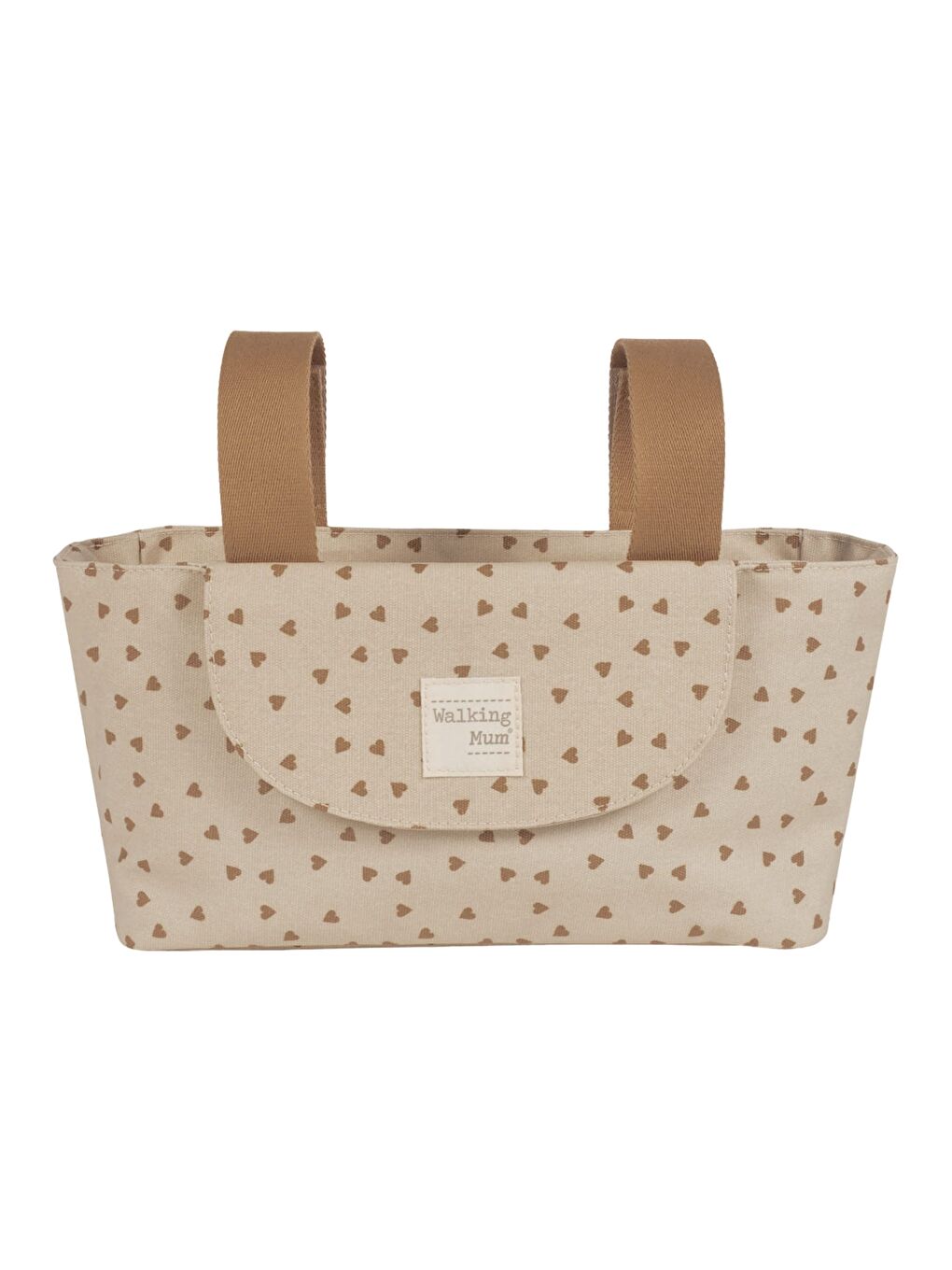 Poppy Bebek Arabası Kalpli Organizer Çanta Cinnamon