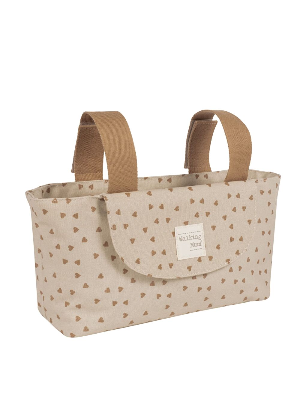 Poppy Bebek Arabası Kalpli Organizer Çanta Cinnamon-1