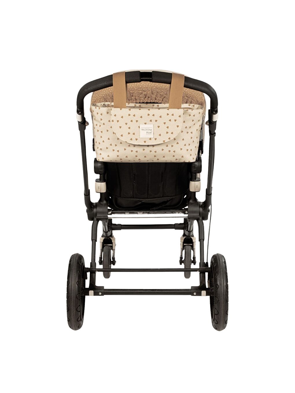 Poppy Bebek Arabası Kalpli Organizer Çanta Cinnamon-5