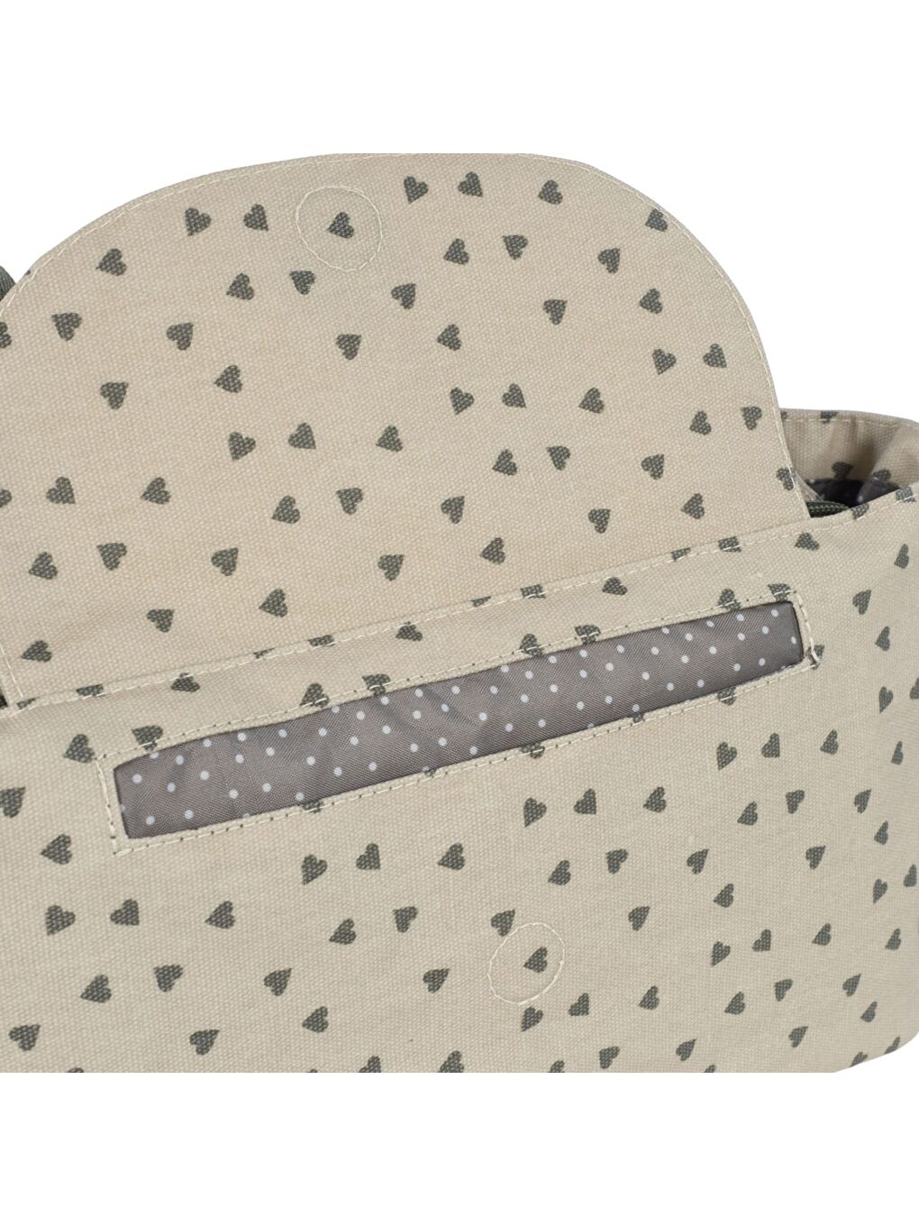 Poppy Bebek Arabası Kalpli Organizer Çanta Moss-4