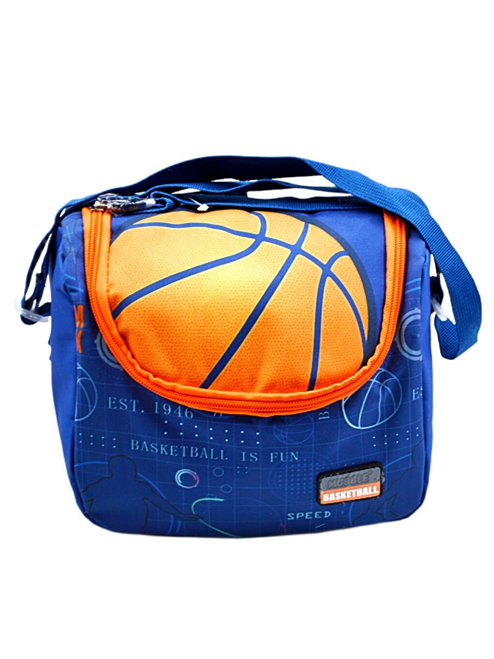 Basketball Tek Bölmeli Termoslu Beslenme Çantası (MU-5881)