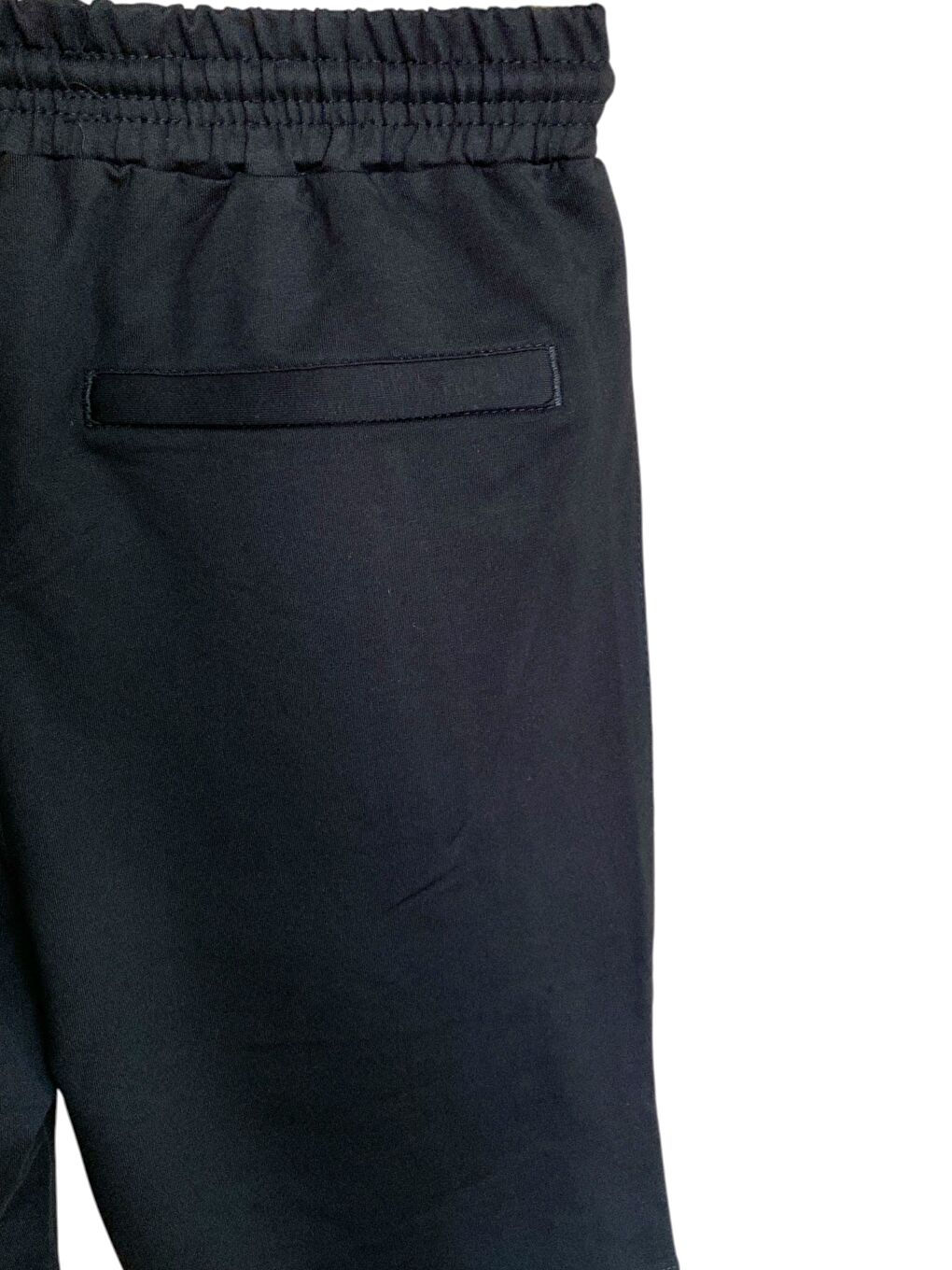 Siyah Erkek Pamuklu Fermuarlı Cepli Yüksek Kalite Rahat Manşetli Battal Jogger Eşofman Altı-4