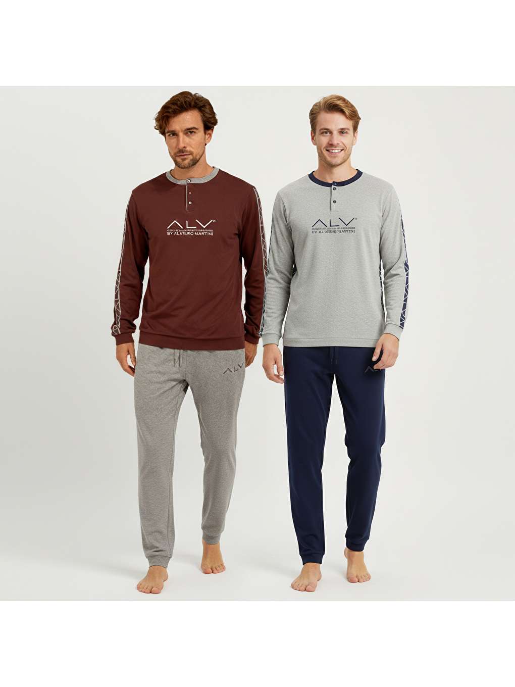 Karışık Erkek Pamuklu 2 Adet 2'Li Pijama Takımı Bb2225