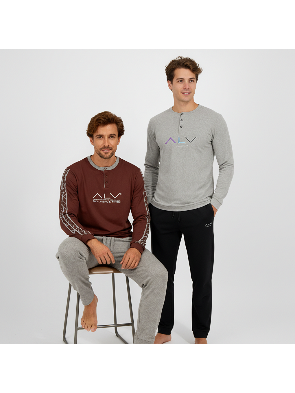 Karışık Erkek Pamuklu 2 Adet 2'Li Pijama Takımı Bb2228