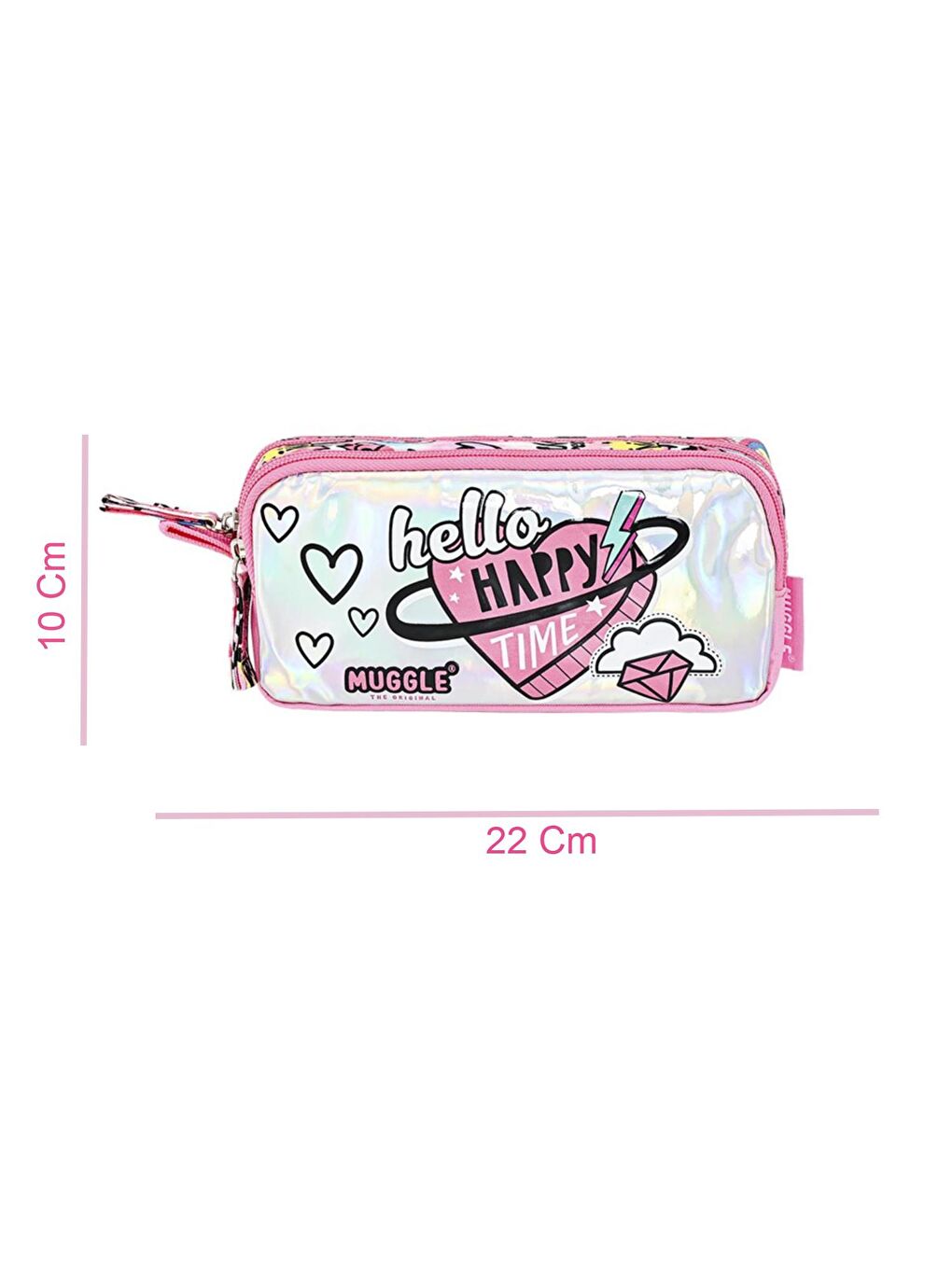 3 Bölmeli Happy Time Okul Çantası + Termoslu Beslenme Çantası + Kalemlik-4