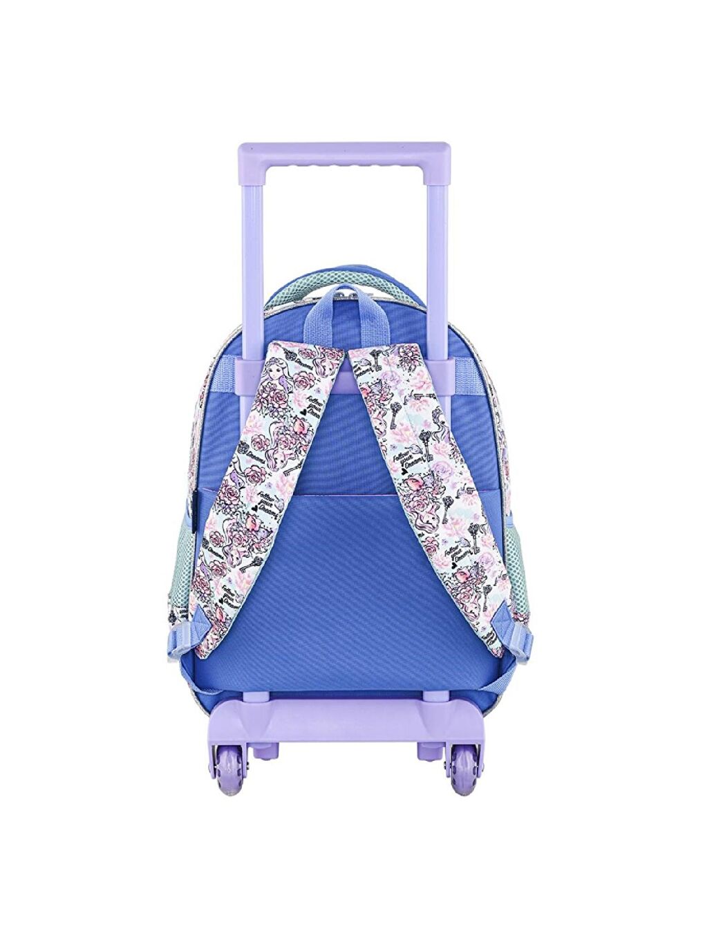 2 Bölmeli Princess Çekçekli Okul Çantası Mor (MU-9171)-2