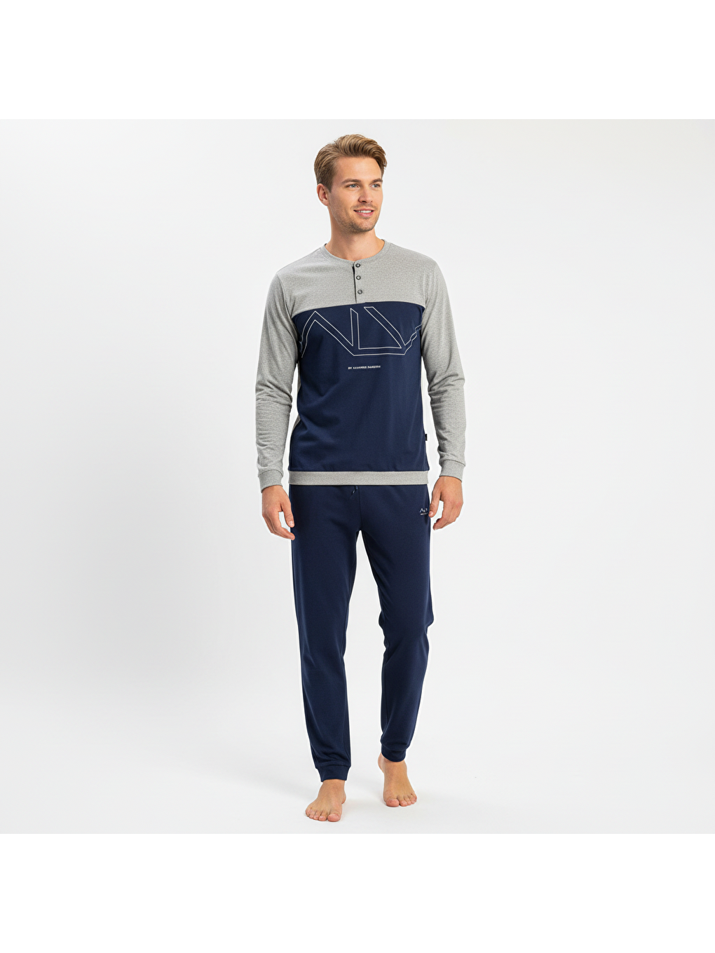 Karışık Erkek Pamuklu 3 Adet 2'Li Pijama Takımı Bb2234-4