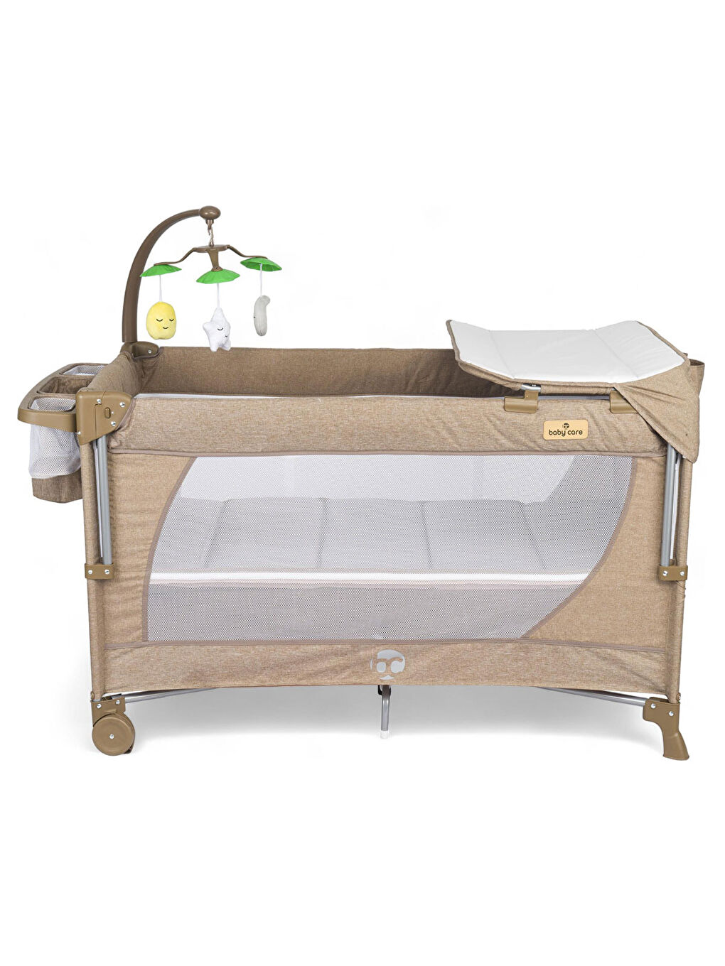 Babycare Açık Kahverengi Baby Care Atlantis Anne Yanı Oyun Parkı 70x120 Açık Kahverengi