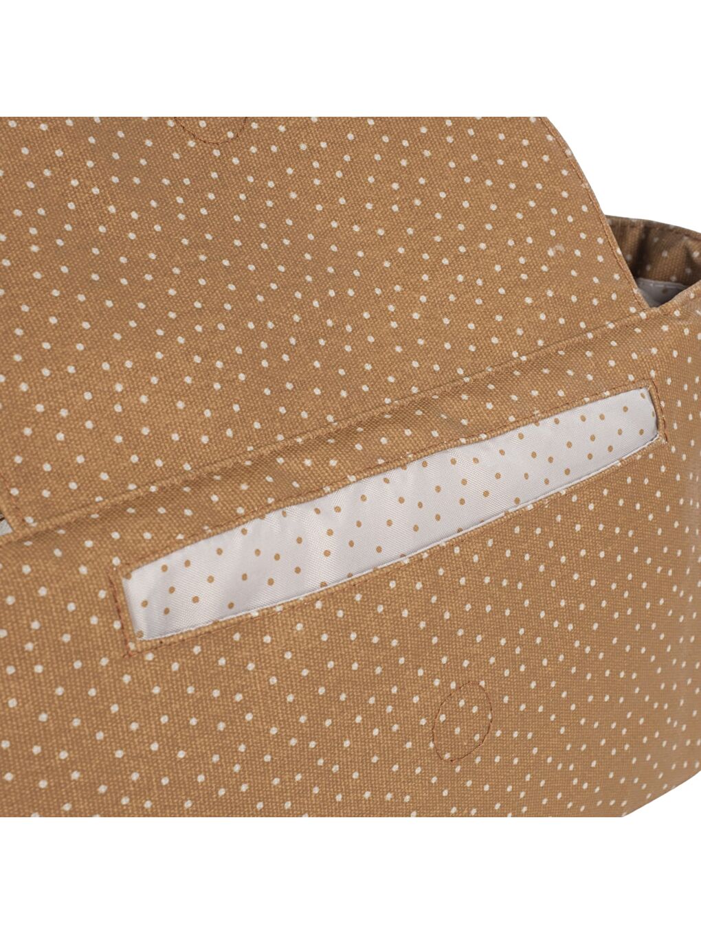 Poppy Bebek Arabası Puantiyeli Organizer Çanta Cinnamon-4