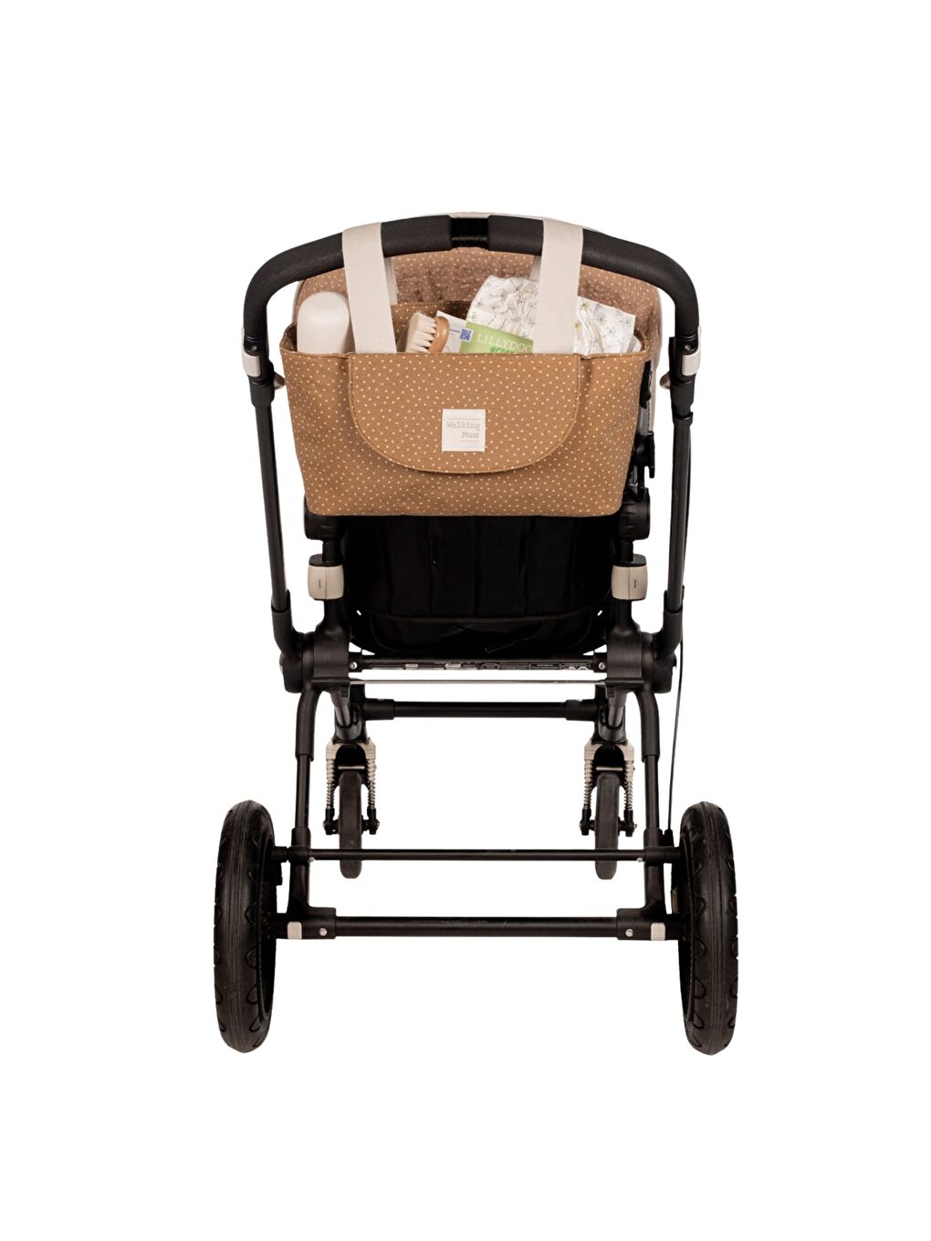 Poppy Bebek Arabası Puantiyeli Organizer Çanta Cinnamon-7