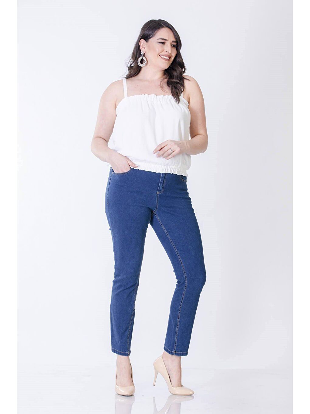 Mylinemoda Mavi 5 Cep Denim Pantolon