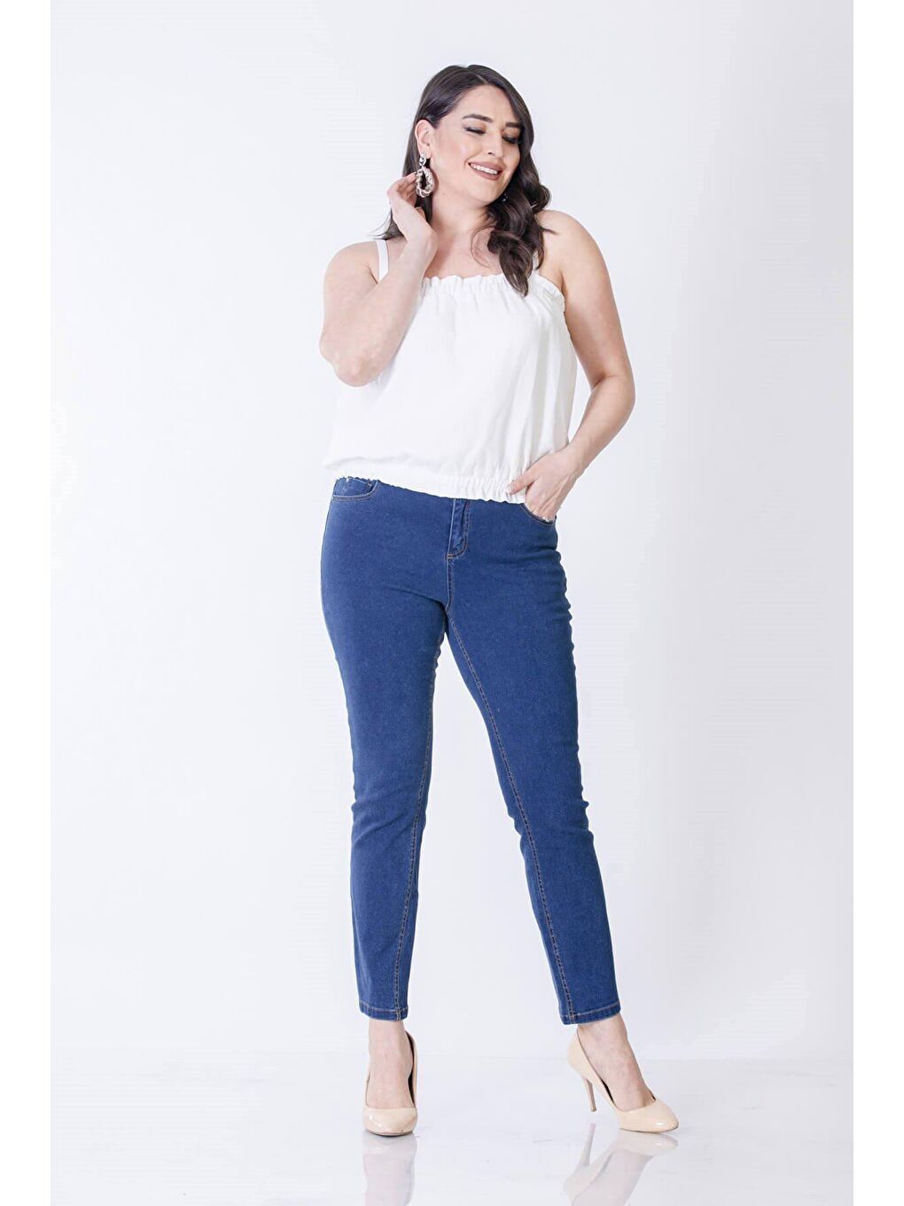 Mylinemoda Mavi 5 Cep Denim Pantolon - 1