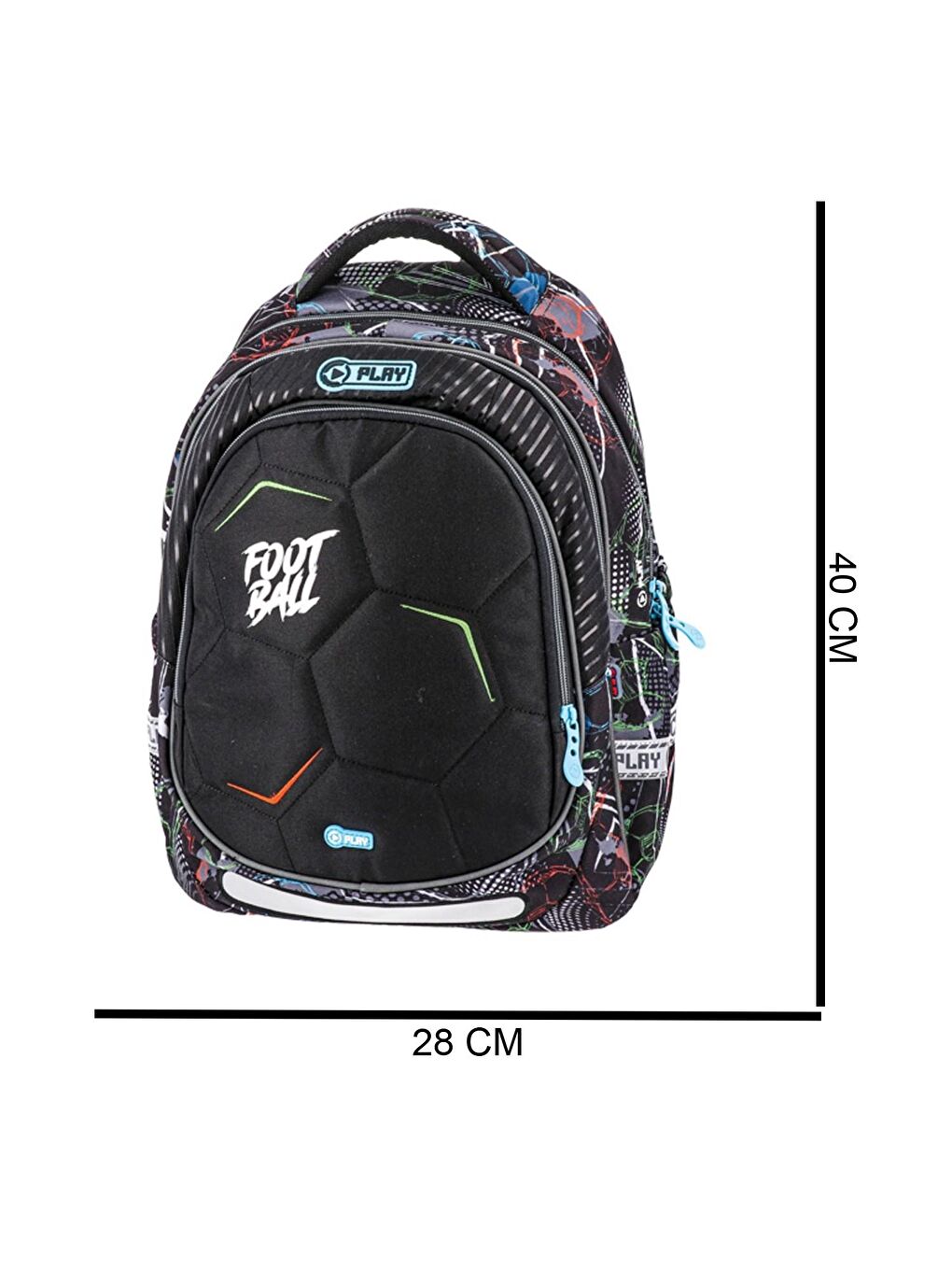 Maxx Futbol 3 Bölmeli Okul Sırt Çantası Lacivert (161836)-3