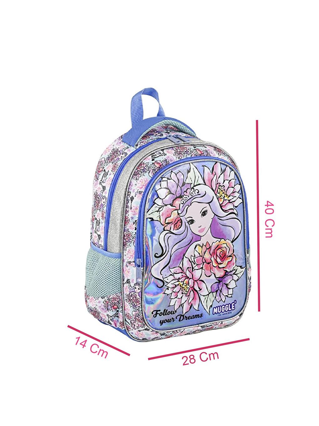 2 Bölmeli Princess Okul Çantası + Beslenme Çantası-2