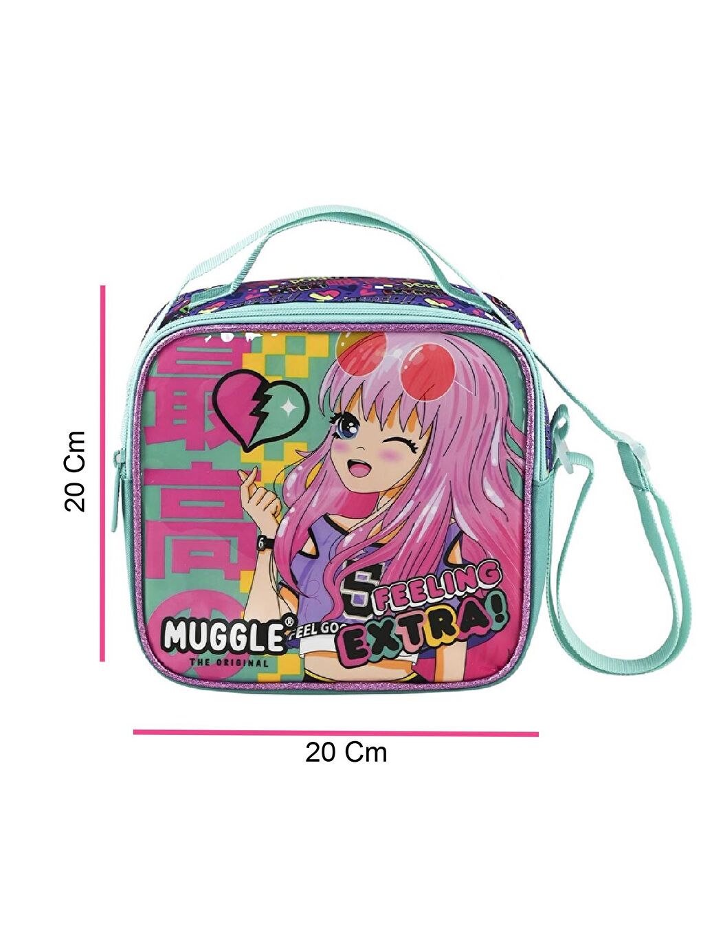 2 Bölmeli Anime Çanta + Termoslu Beslenme Çantası + Kalemlik-7