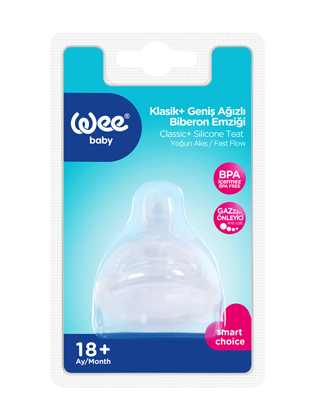 Silikon Biberon Emziği Az Akış No:1-2