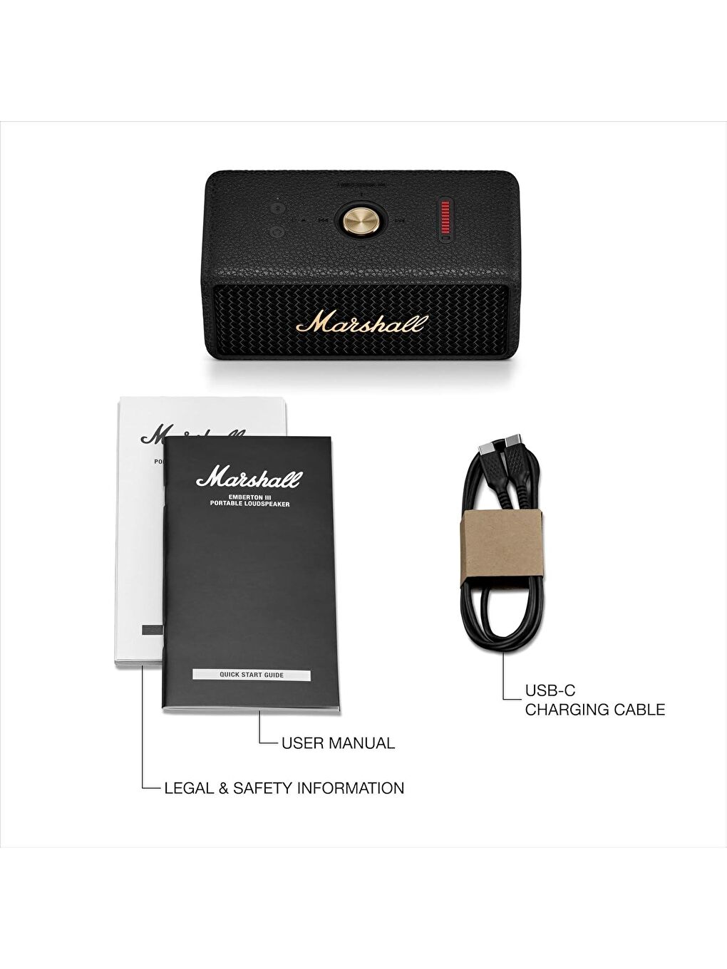 Emberton III Black Brass Bluetooth Hoparlör ZD 1006884-4