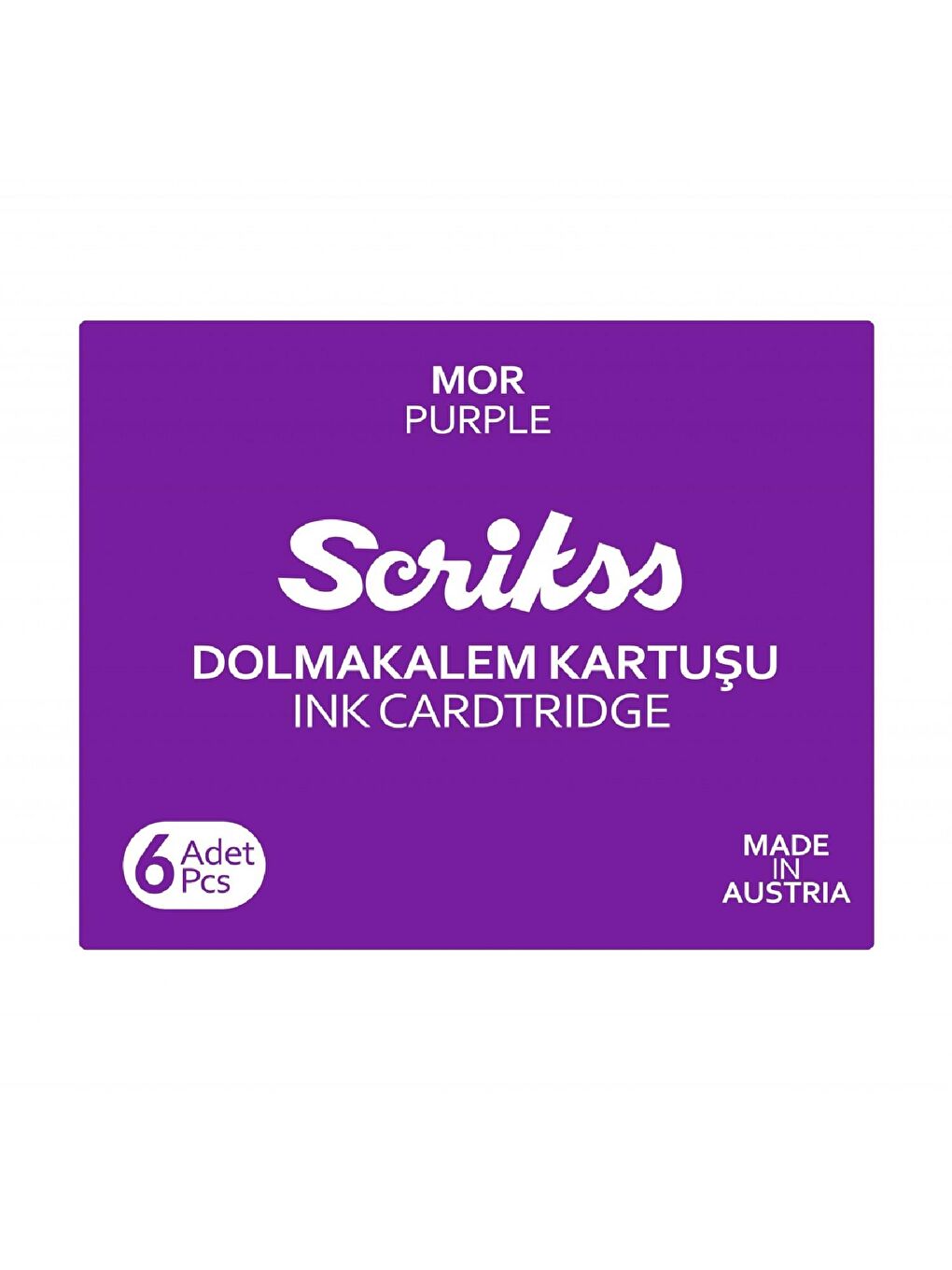 Scrikss Dolma Kalem Kartuşu 6 Lı